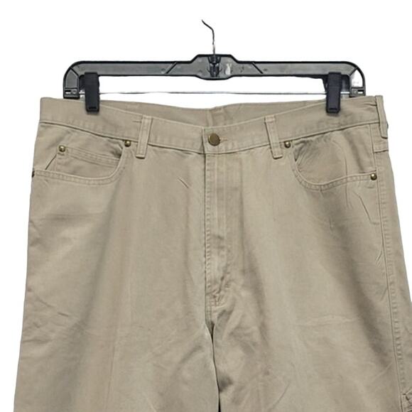 Haggar Generations Mens 38X34 100% Cotton Multi Pocket Flat Front Pants - Picture 2 of 5